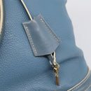 LOUIS VUITTON Suhari Lockit PM Hand Bag Leather Blue Gold M95434 LV Auth bs36420-10