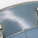 LOUIS VUITTON Suhari Lockit PM Hand Bag Leather Blue Gold M95434 LV Auth bs36420-20