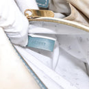 LOUIS VUITTON Suhari Lockit PM Hand Bag Leather Blue Gold M95434 LV Auth bs36420-12