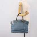 LOUIS VUITTON Suhari Lockit PM Hand Bag Leather Blue Gold M95434 LV Auth bs36420-27