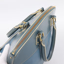 LOUIS VUITTON Suhari Lockit PM Hand Bag Leather Blue Gold M95434 LV Auth bs36420-6