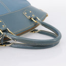 LOUIS VUITTON Suhari Lockit PM Hand Bag Leather Blue Gold M95434 LV Auth bs36420-7