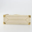 LOUIS VUITTON Suhari Fabreau Hand Bag Leather White M91815 LV Auth bs36421-5