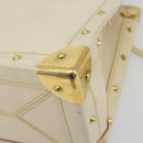 LOUIS VUITTON Suhari Fabreau Hand Bag Leather White M91815 LV Auth bs36421-17
