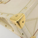 LOUIS VUITTON Suhari Fabreau Hand Bag Leather White M91815 LV Auth bs36421-18