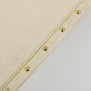LOUIS VUITTON Suhari Fabreau Hand Bag Leather White M91815 LV Auth bs36421-9