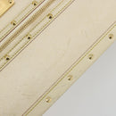 LOUIS VUITTON Suhari Fabreau Hand Bag Leather White M91815 LV Auth bs36421-10