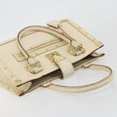 LOUIS VUITTON Suhari Fabreau Hand Bag Leather White M91815 LV Auth bs36421-6