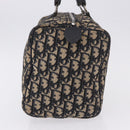 Christian Dior Trotter Canvas Boston Bag Navy Silver Auth bs36422-4