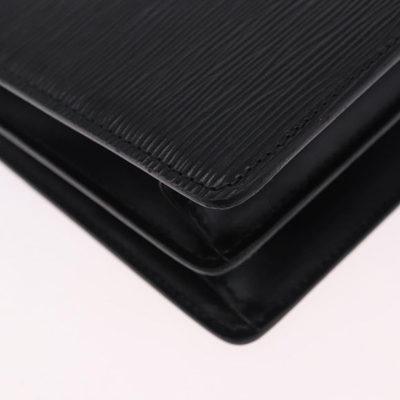 LOUIS VUITTON Epi Capuchin Shoulder Bag Black M52342 LV Auth bs36423