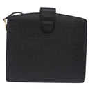 LOUIS VUITTON Epi Capuchin Shoulder Bag Black M52342 LV Auth bs36423-2