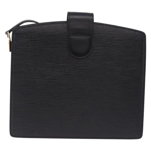 LOUIS VUITTON Epi Capuchin Shoulder Bag Black M52342 LV Auth bs36423