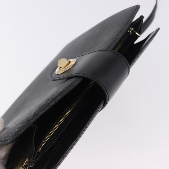LOUIS VUITTON Epi Capuchin Shoulder Bag Black M52342 LV Auth bs36423