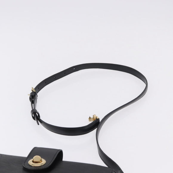 LOUIS VUITTON Epi Capuchin Shoulder Bag Black M52342 LV Auth bs36423