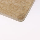 Christian Dior Trotter Canvas Pouch Beige Gold Auth bs36424-10