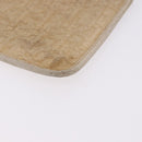 Christian Dior Trotter Canvas Pouch Beige Gold Auth bs36424-9
