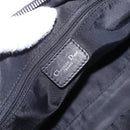 Christian Dior Trotter Canvas Hand Bag Black Silver Auth bs36425V-19