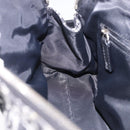 Christian Dior Trotter Canvas Hand Bag Black Silver Auth bs36425V-21