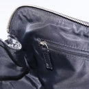 Christian Dior Trotter Canvas Hand Bag Black Silver Auth bs36425V-22