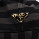 PRADA Canapa GM Tote Bag Canvas Black Gold Auth bs36427-15