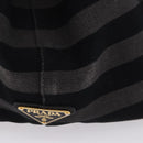 PRADA Canapa GM Tote Bag Canvas Black Gold Auth bs36427-6