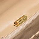 GIVENCHY Hand Bag Leather Beige Gold Auth bs36429-11