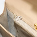 GIVENCHY Hand Bag Leather Beige Gold Auth bs36429-20