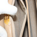 GIVENCHY Hand Bag Leather Beige Gold Auth bs36429-21