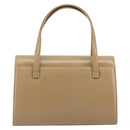 GIVENCHY Hand Bag Leather Beige Gold Auth bs36429-2