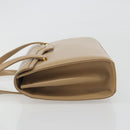 GIVENCHY Hand Bag Leather Beige Gold Auth bs36429-4