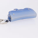 Christian Dior Saddle Pouch Leather Blue Silver Auth bs36430V-7