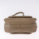 Chloe Mercy Shoulder Bag Leather 2way Beige Gold Auth bs36433-12