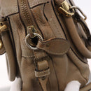Chloe Mercy Shoulder Bag Leather 2way Beige Gold Auth bs36433-17