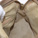 Chloe Mercy Shoulder Bag Leather 2way Beige Gold Auth bs36433-20