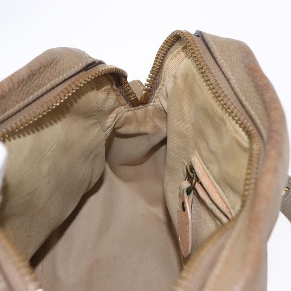 Chloe Mercy Shoulder Bag Leather 2way Beige Gold Auth bs36433
