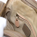 Chloe Mercy Shoulder Bag Leather 2way Beige Gold Auth bs36433-22