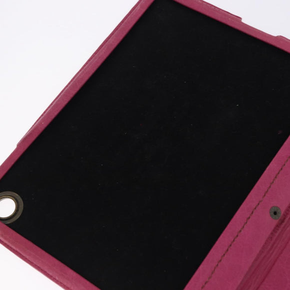 BALENCIAGA iPad Case Leather Pink Auth bs36435