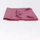 BALENCIAGA iPad Case Leather Pink Auth bs36435-4