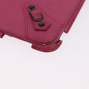 BALENCIAGA iPad Case Leather Pink Auth bs36435-15
