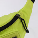BALENCIAGA Explorer Body Bag Nylon Yellow Silver 482389 Auth bs36437-10
