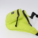 BALENCIAGA Explorer Body Bag Nylon Yellow Silver 482389 Auth bs36437-3