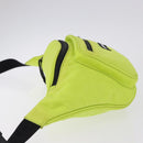 BALENCIAGA Explorer Body Bag Nylon Yellow Silver 482389 Auth bs36437-4