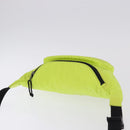 BALENCIAGA Explorer Body Bag Nylon Yellow Silver 482389 Auth bs36437-6