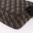 BOTTEGA VENETA Waist Bag Canvas Brown Silver Auth bs36438-16