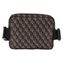 BOTTEGA VENETA Waist Bag Canvas Brown Silver Auth bs36438-3
