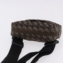 BOTTEGA VENETA Waist Bag Canvas Brown Silver Auth bs36438-6