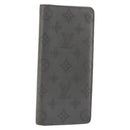 LOUIS VUITTON Monogram Shadow Portefeuille Braza Wallet Gray M81335 Auth bs36439-1