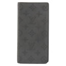 LOUIS VUITTON Monogram Shadow Portefeuille Braza Wallet Gray M81335 Auth bs36439-13