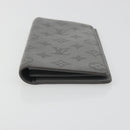 LOUIS VUITTON Monogram Shadow Portefeuille Braza Wallet Gray M81335 Auth bs36439-6