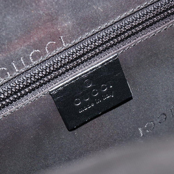 GUCCI Backpack Canvas Black Silver 019 0353 Auth bs36440